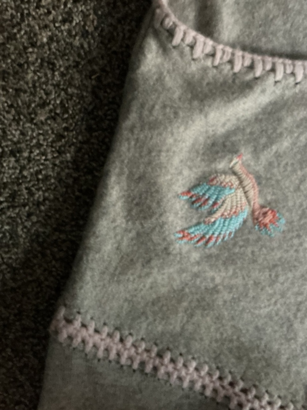 Johnny Was Cashmere Gray Sweater with Embroidery Size L - Picture 4 of 16
